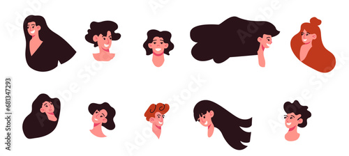 People avatar vector illustration. Personality traits define unique characteristics make each individual distinct The concept people avatar represents digital representation person A photo captures