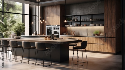 modern kitchen interior