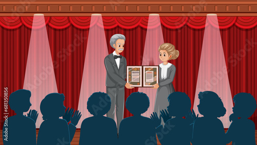 Marie Curie Cartoon Character Receives Nobel Prize