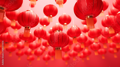 Chinese new year red lantern pictures	
