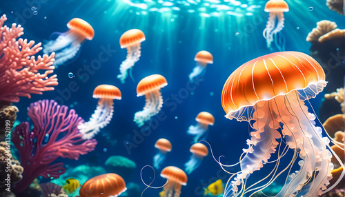 Underwater sea Aquarium ai generated