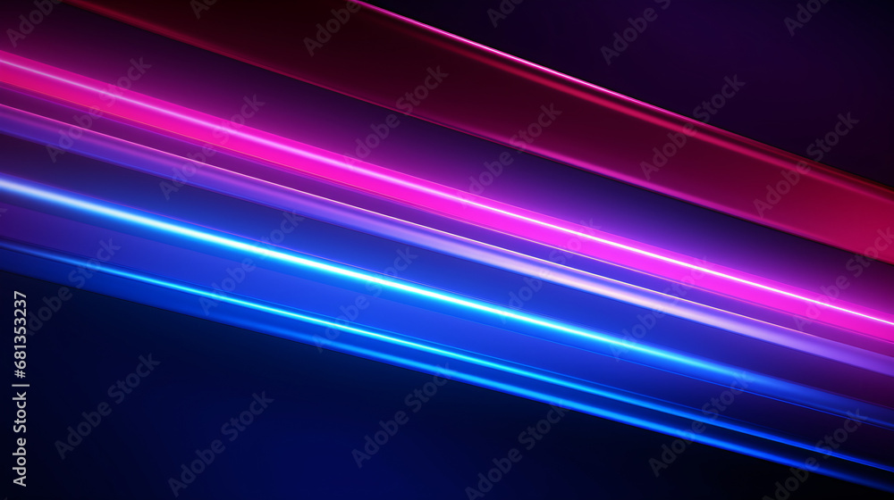 Pink blue neon lines