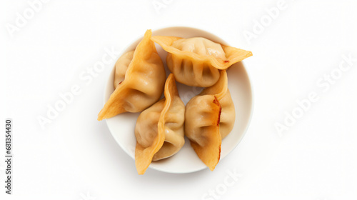 Top view of chinese food Dumpling