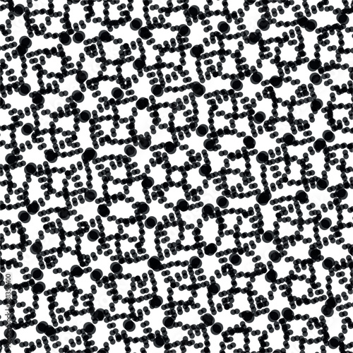 black and white seamless pattern or imitation of fishnet 