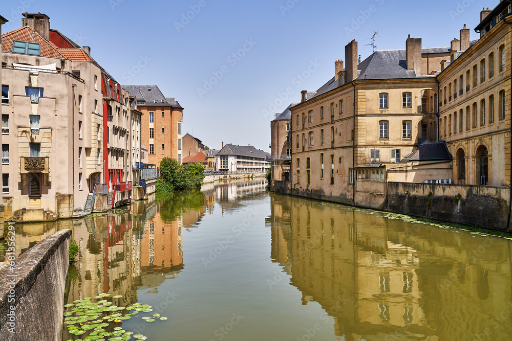 View to Mosel river in Metz