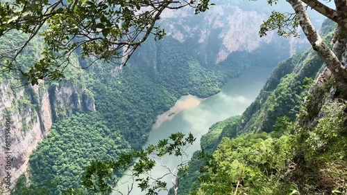 Canyon de Sumidero Mexico Chiapas near tuxtla Gutierrez natural park photo