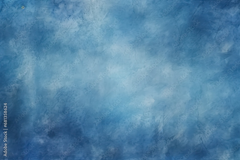 A gradient deep blue abstract watercolor paint background with a liquid fluid grunge texture, perfect for creating a captivating backdrop or banner with artistic depth and intrigue.