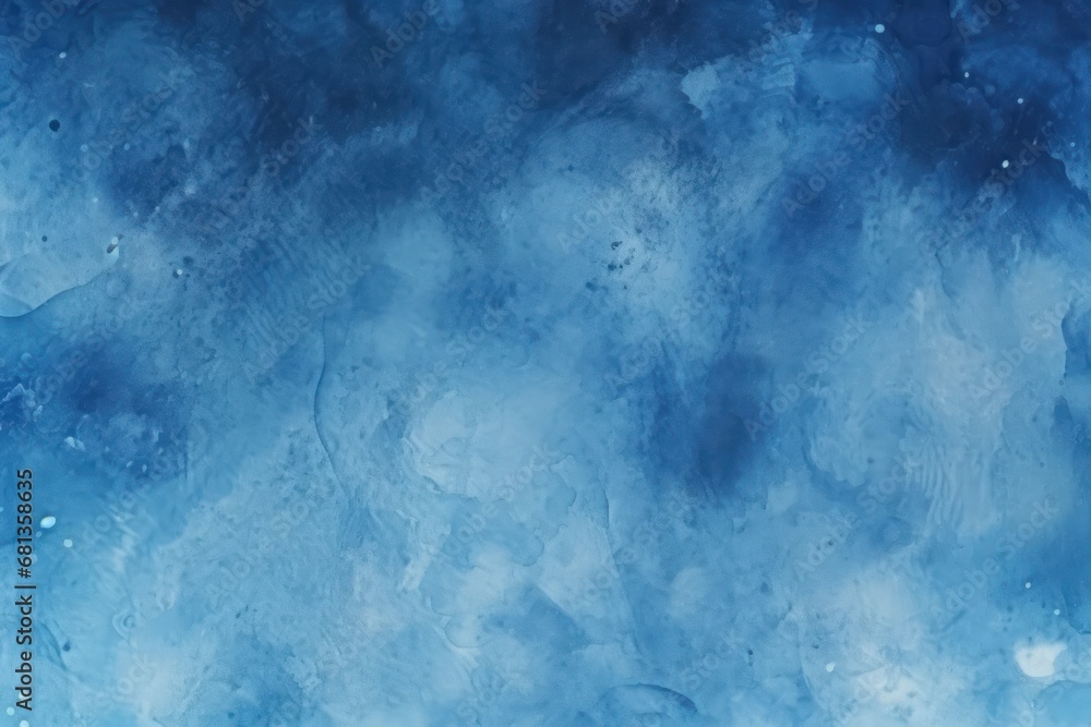 A gradient deep blue abstract watercolor paint background with a liquid fluid grunge texture, perfect for creating a captivating backdrop or banner with artistic depth and intrigue.