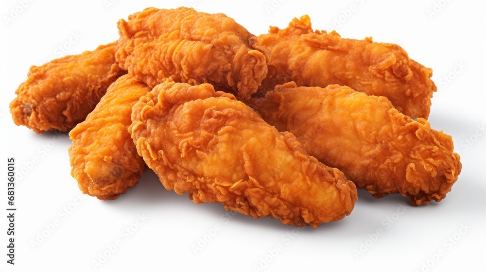 A pile of fried chicken drumstick isolated white background. A pile of fried chicken drumstick isolated white background.