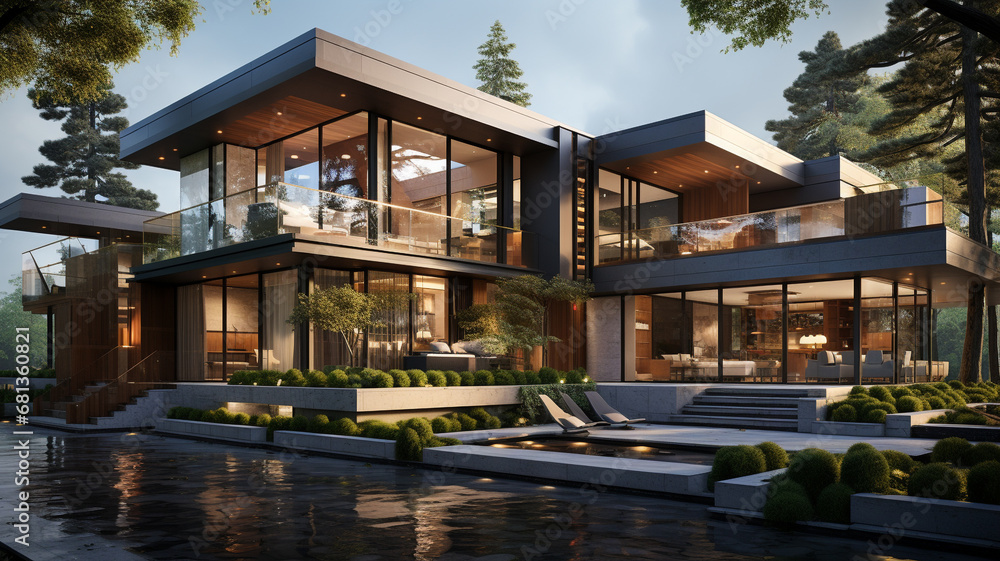 Fototapeta premium Modern house