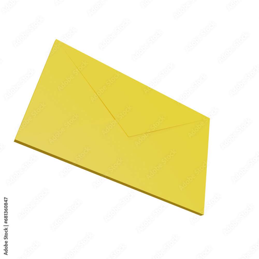 3D Envelope Paper Icon 3D Envelope Paper Icon