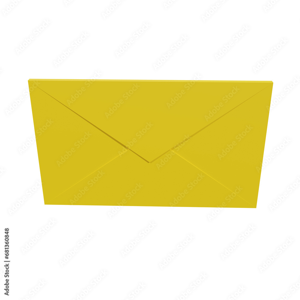 3D Envelope Paper Icon 3D Envelope Paper Icon
