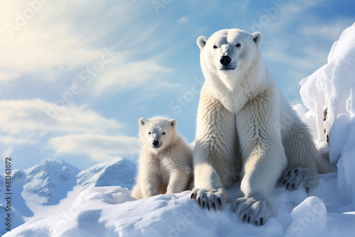 polar bear on ice © Nature creative