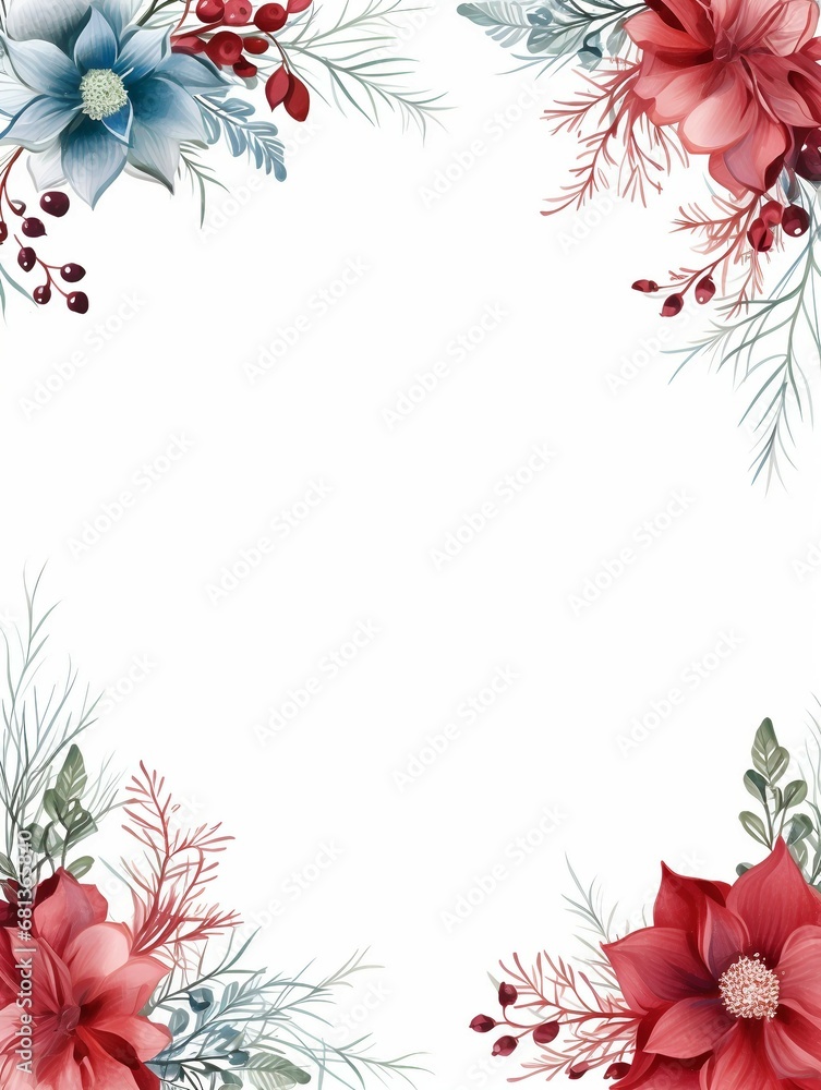 Obraz premium 아름다운 꽃 종이 프레임