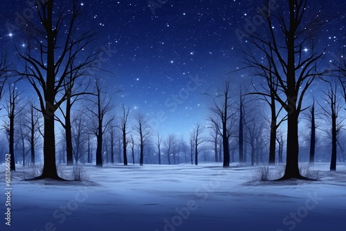 별이 반짞이는 숲의 밤하늘 © 3bro_D