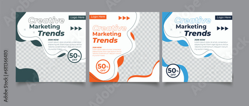 Creative business agency and corporate social media post template