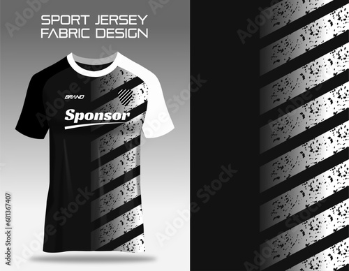 Sport jersey uniform. Fabric textile pattern Design for soccer football, badminton, volleyball and tennis club