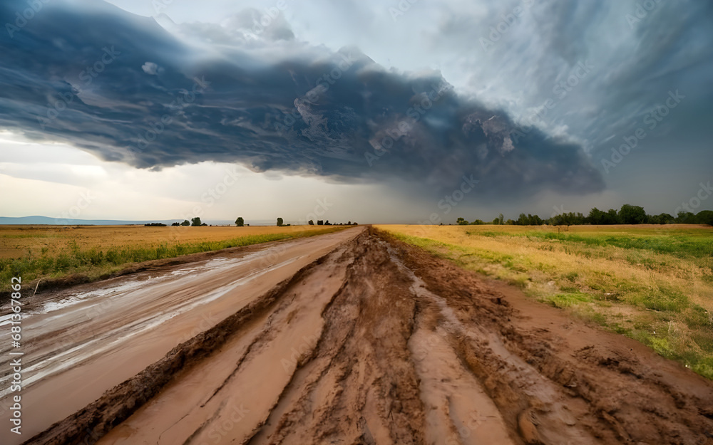 road in the field