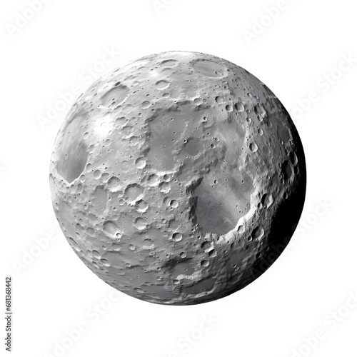 round moon isolated on transparent background ,full moon png ,generative ai