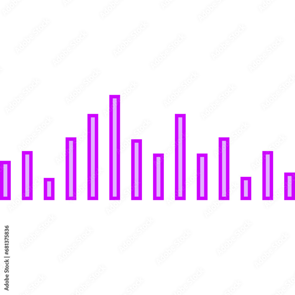Neon Sound Wave Icon Neon Sound Wave Icon