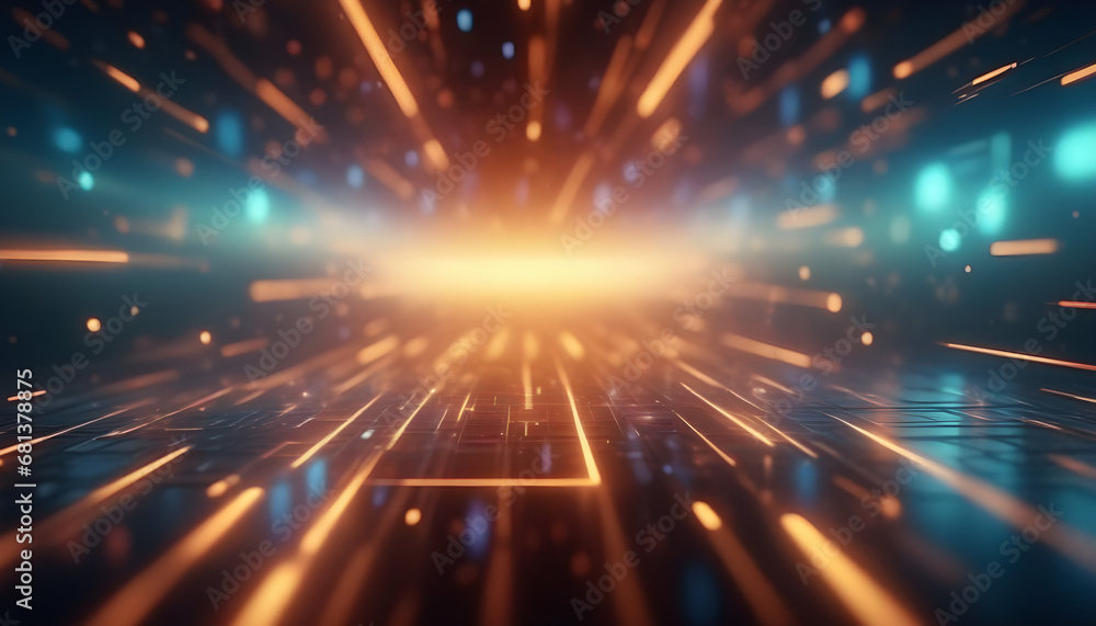 Naklejka premium abstract background with lights