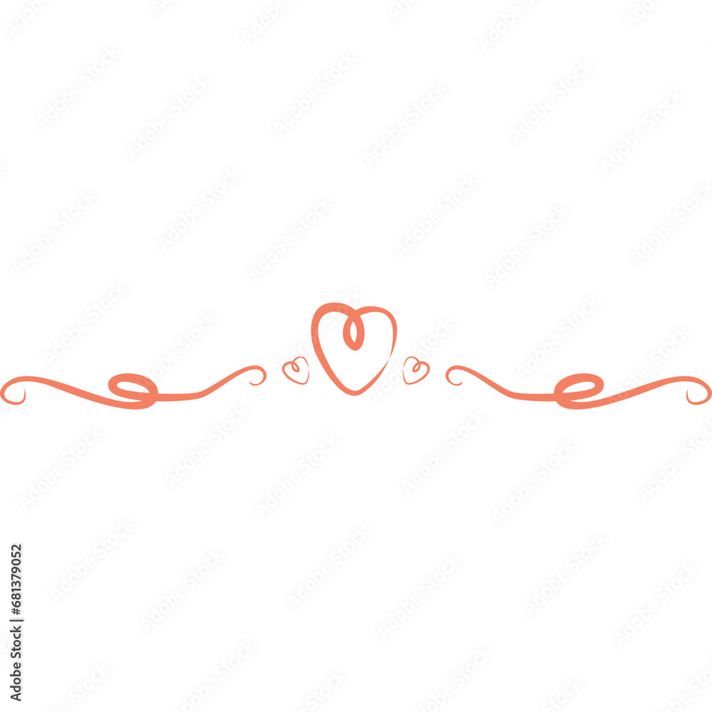Doodle Heart Divider