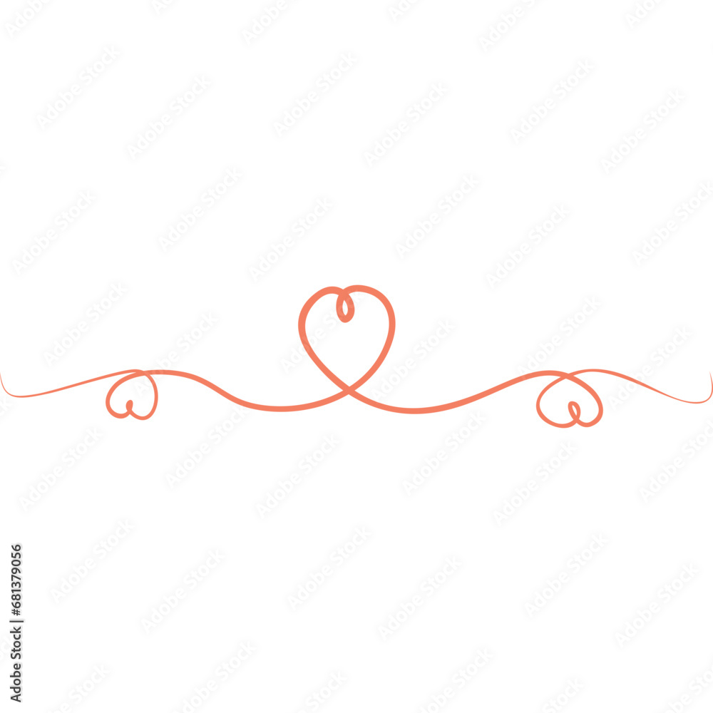 Doodle Heart Divider Doodle Heart Divider