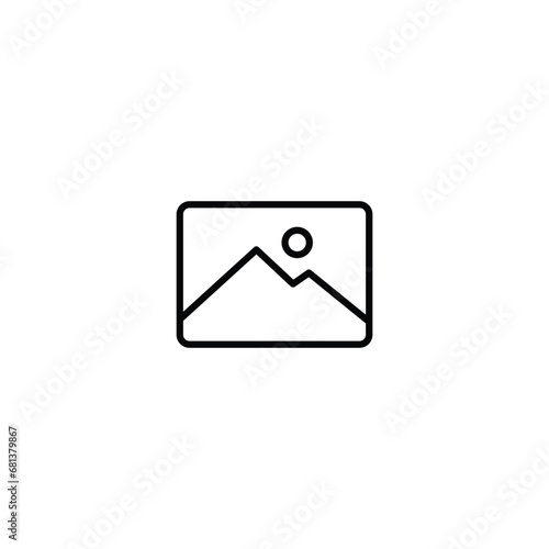 Picture icon, image sign vector