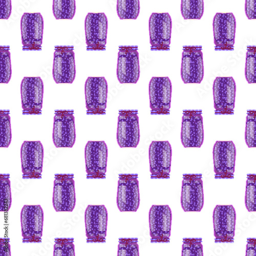 Canning vector illustration. The canning seamless pattern, eloquent expression turning ingredients into jarred poetry Jars lined with canned goods, pantrys tapestry reflecting art preservation Food