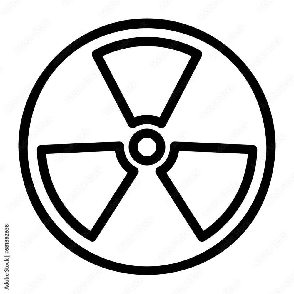 nuclear Radiation. Biohazard icon nuclear Radiation. Biohazard icon