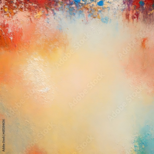 Contemporary Multicolored Abstract Art Texture Wallpaper Wall Art
