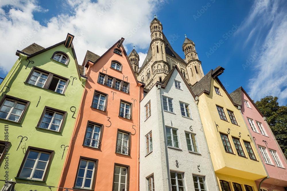 Medieval houses in Cologne, Germany
