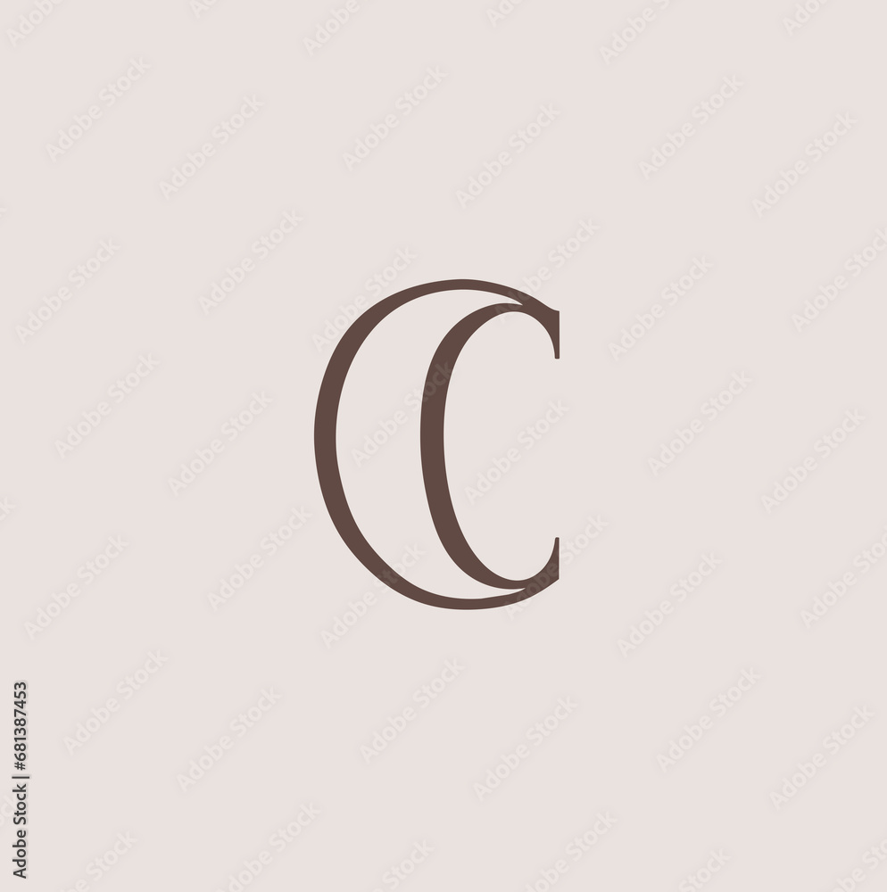 Fototapeta premium letter c logo