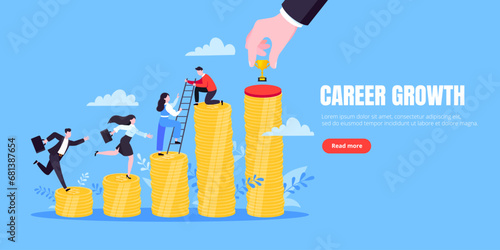 Business mentor helps improve career and money stacks growing.
