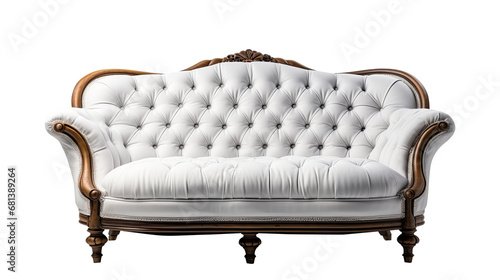 leather armchair isolated on white