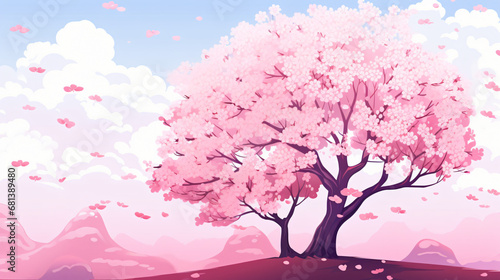 Anime cherry blossom