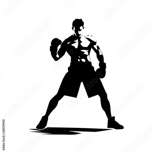 boxing fighter silhoutte