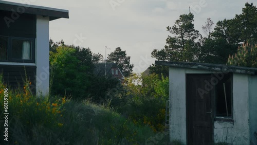 Wallpaper Mural Simple homestay living housing at Jutland Denmark at golden hour Torontodigital.ca