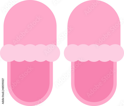 Sleeping slippers illustration