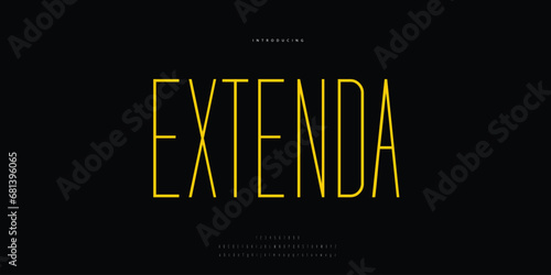 Elegant Font Uppercase Lowercase and Number. Classic Lettering Minimal Fashion Designs. Typography modern Sen serif fonts regular decorative vintage concept. vector illustration