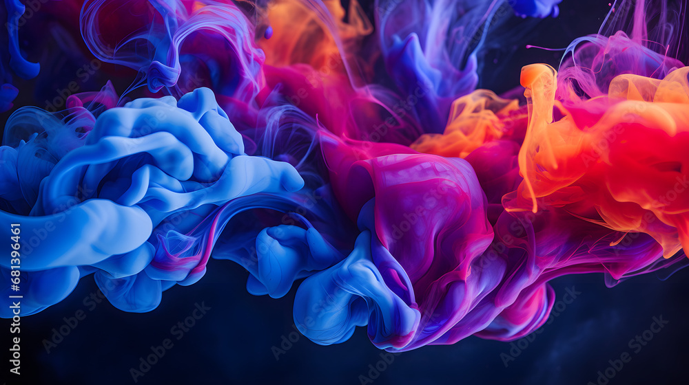 Fototapeta premium abstract background with colored smoke