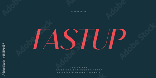 Elegant Font Uppercase Lowercase and Number. Classic Lettering Minimal Fashion Designs. Typography modern Sen serif fonts regular decorative vintage concept. vector illustration