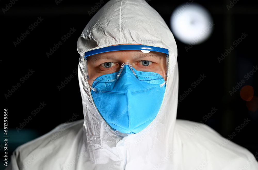 Chemist millennial portrait on the background of a chemical laboratory service staff service concept Chemist millennial portrait on the background of a chemical laboratory service staff service concept