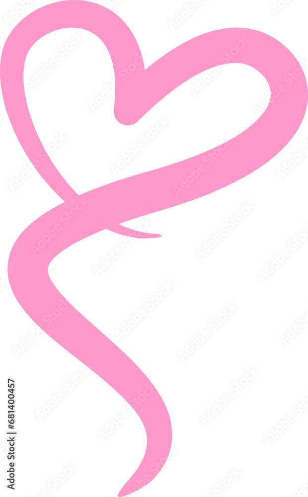 Pink heart PNG 2023112107