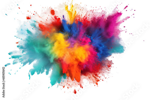 Isolated color splash perfect for Dol Jatra or Holi or Business banners etc. photo