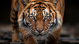 portrait of a tiger HD 8K wallpaper Stock Photographic Image 