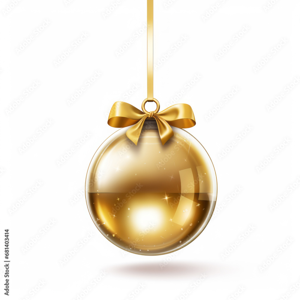 Elegant 3D Gold decorated ball: A Glamorous Holiday Display Elegant 3D Gold decorated ball: A Glamorous Holiday Display