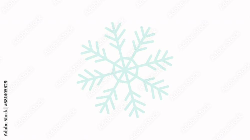 Crystal Snow Element Winter Animation Crystal Snow Element Winter Animation