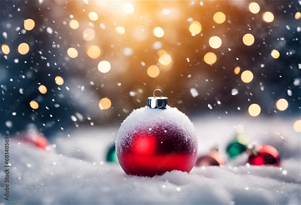 AI illustration of a traditional Christmas themed scene AI illustration of a traditional Christmas themed scene