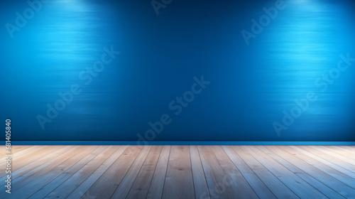 Blue empty wall © Ideas